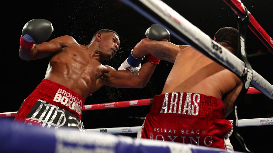 Daniel Jacobs on his way to victory