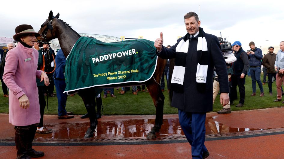 Gavin Cromwell in the Cheltenham winners' enclsosure