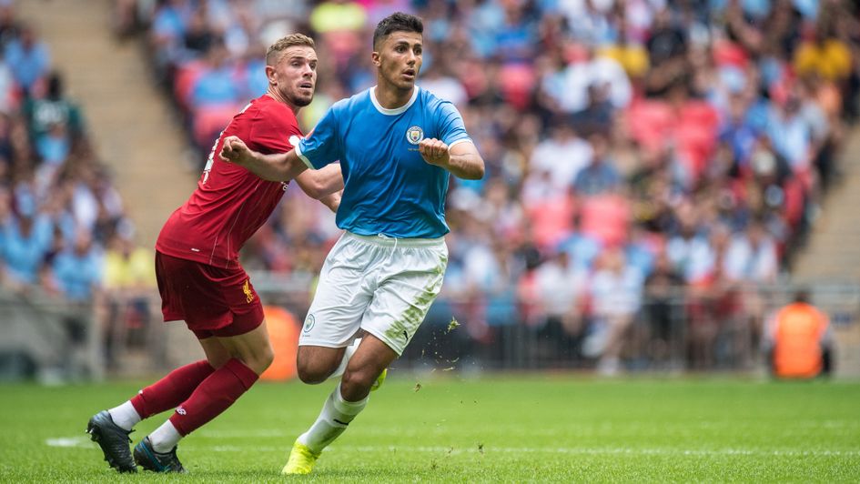 Rodri: Spanish midfielder in action for Man City in the Community Shield