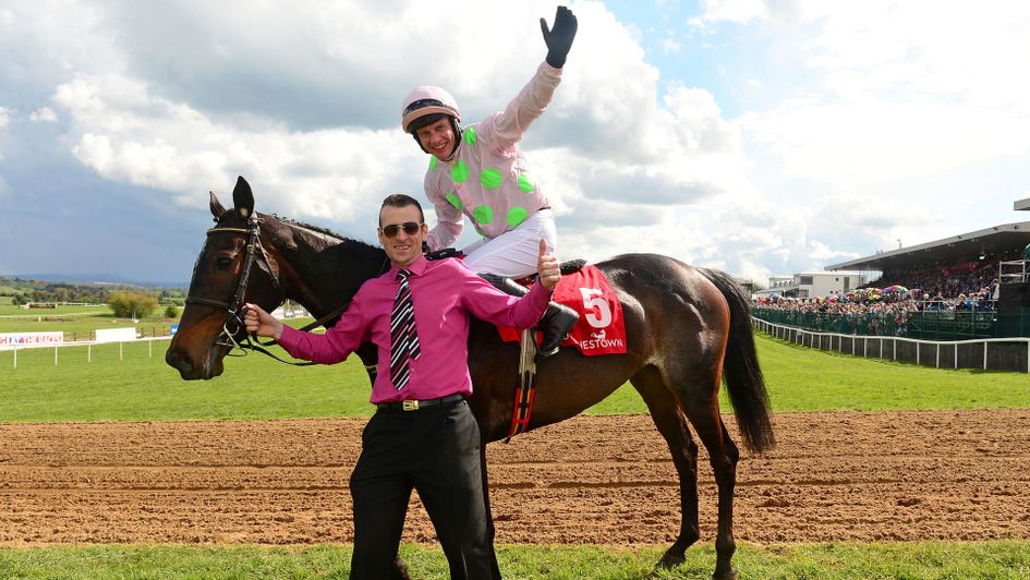 Paul Townend celebrates on Benie Des Dieux