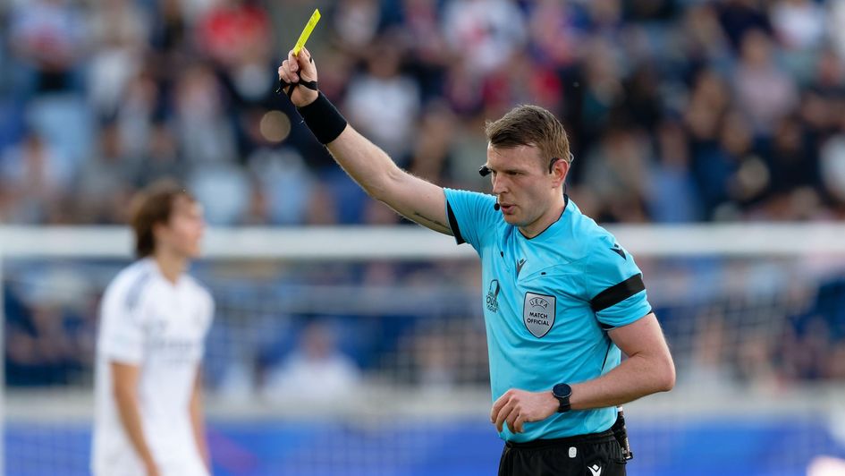 Referee Sam Barrott has shown he can be strict