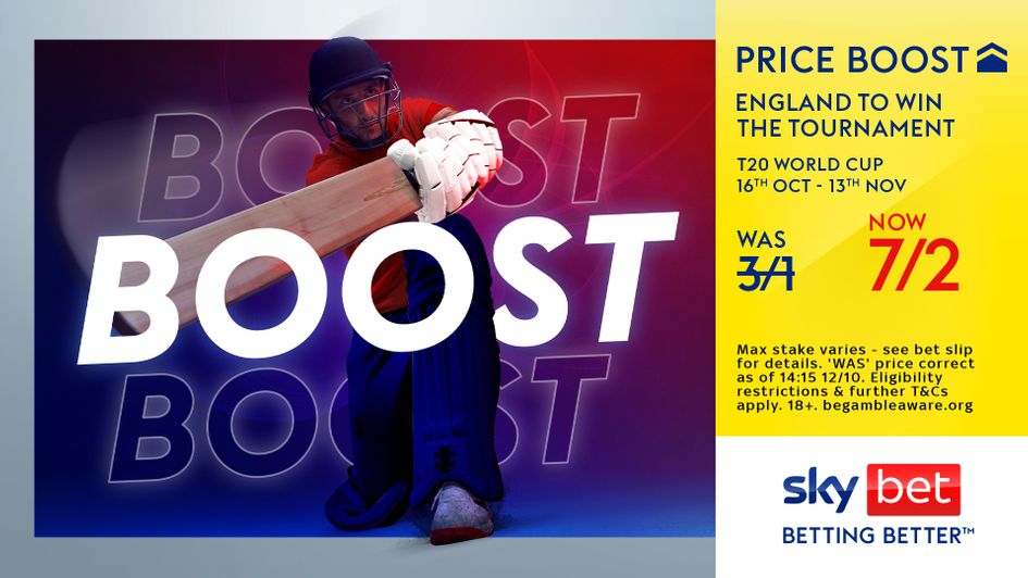 Sky Bet's Price Boost on England to win the World Cup