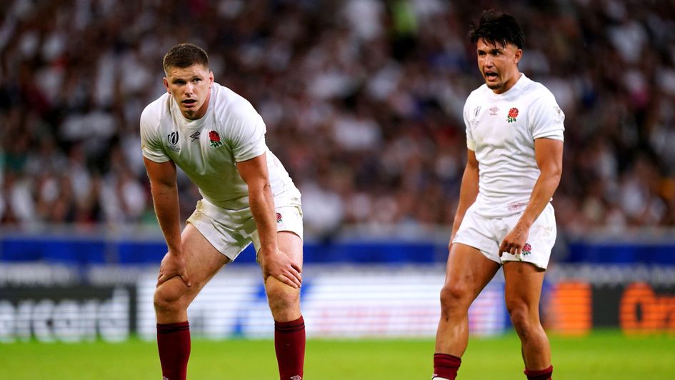 England's Owen Farrell and Marcus Smith
