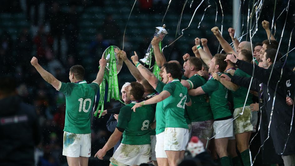Ireland celebrate their Six Nations grand slam success