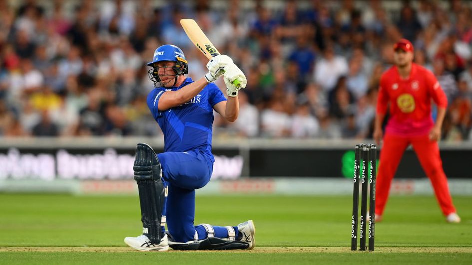 Dan Lawrence in action for London Spirit