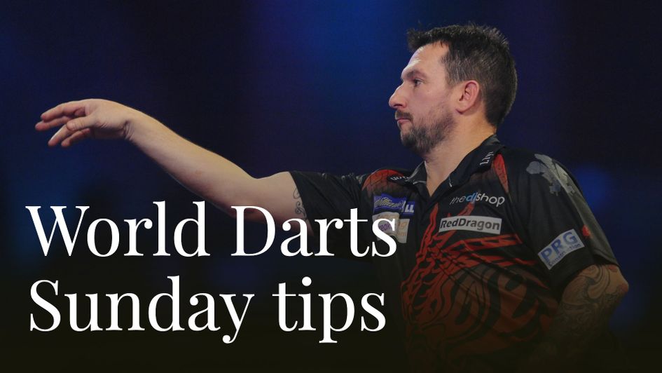 Jonny Clayton is in action at the Ally Pally on Sunday