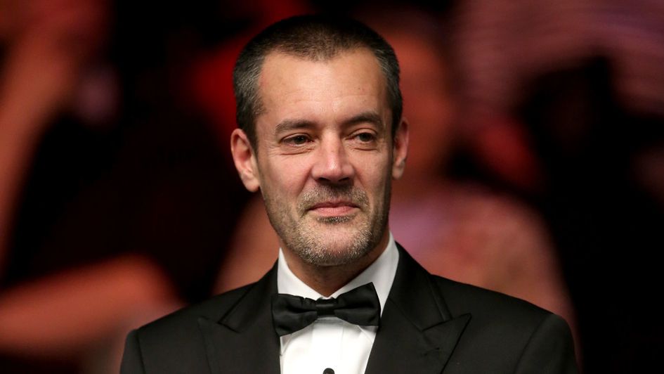 Snooker referee Olivier Marteel