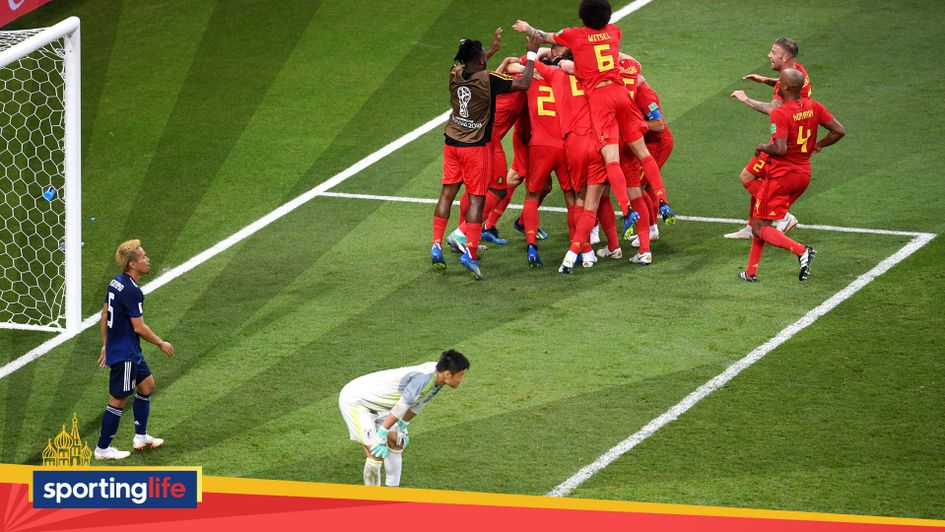 Heartbreak for Japan: Belgium celebrate their late winner in the last 16 of the World Cup