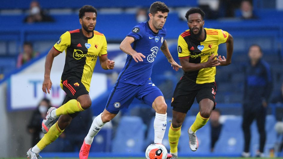Christian Pulisic: American ace in action against Watford