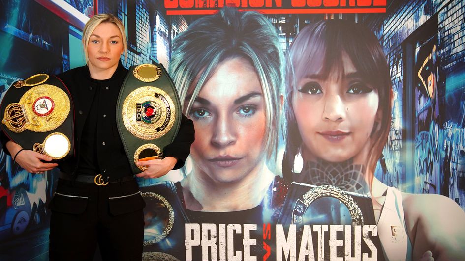 Lauren Price can stop her opponent on Saturday night