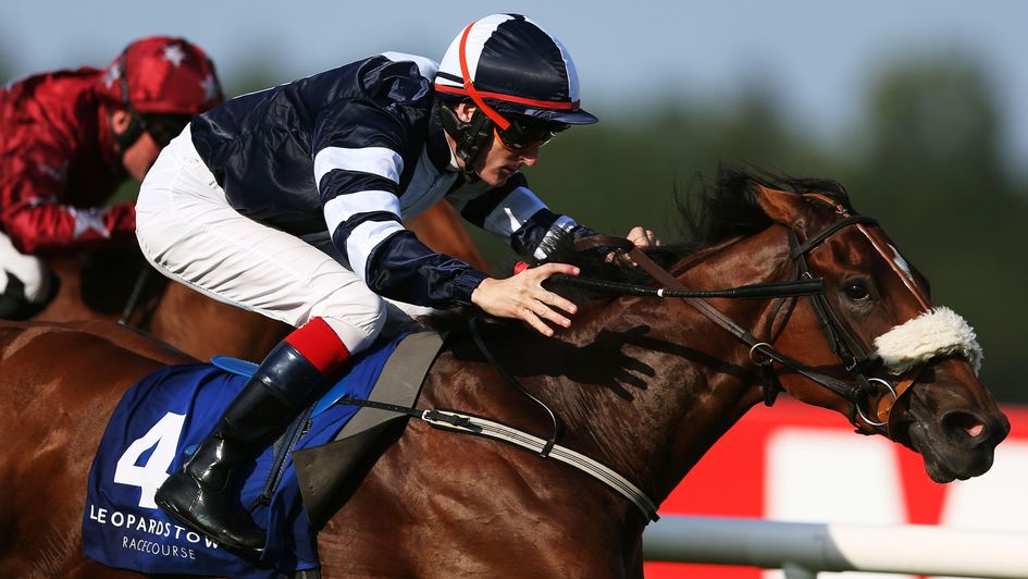 Jack Naylor wins a Group Three at Leopardstown under Fran Berry
