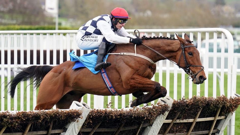 Ballyburn is clear over the last at Cheltenham
