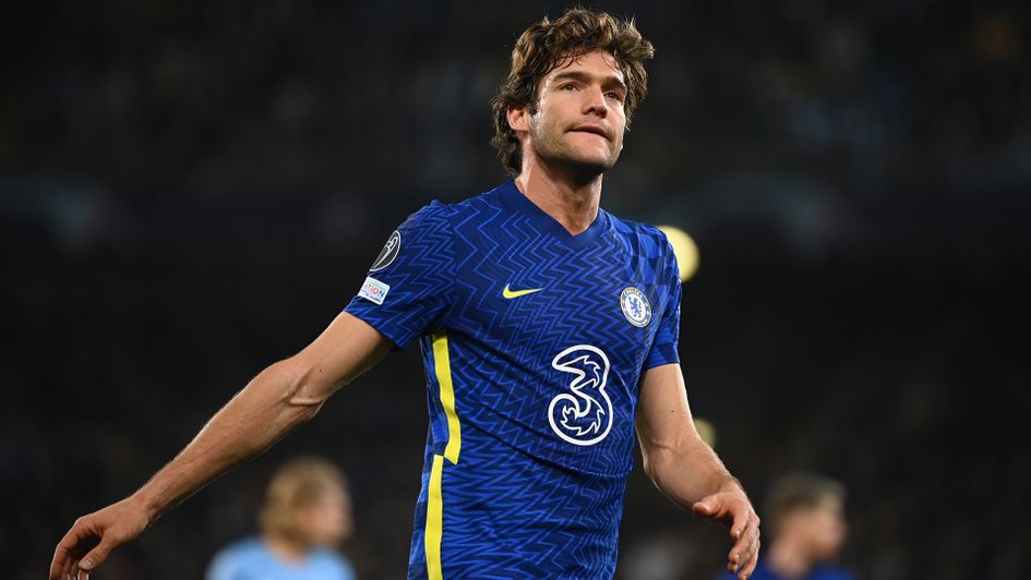 Marcos Alonso in action for Chelsea