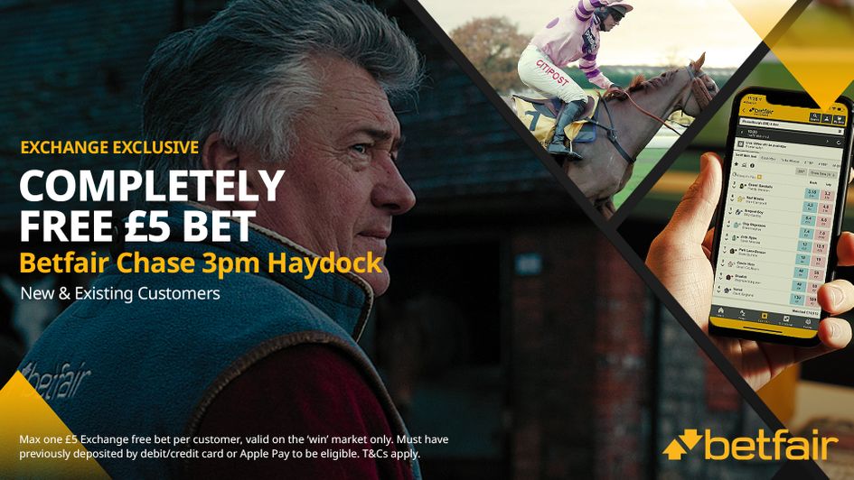 Claim your completely free bet on the Betfair Chase