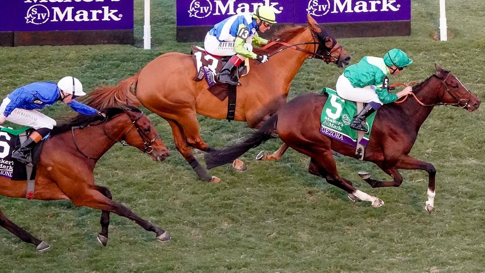 Gezora wins for trainer Francis Graffard (credit: Breeders' Cup)