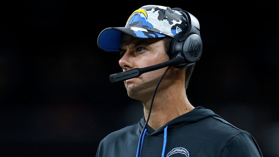 Head coach Brandon Staley of the Los Angeles Chargers