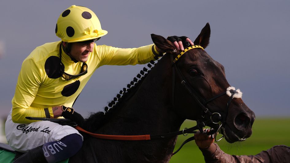 Clifford Lee celebrates Boiling Point's Cambridgeshire win