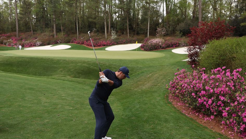 Scottie Scheffler on his way to a big lead at Augusta