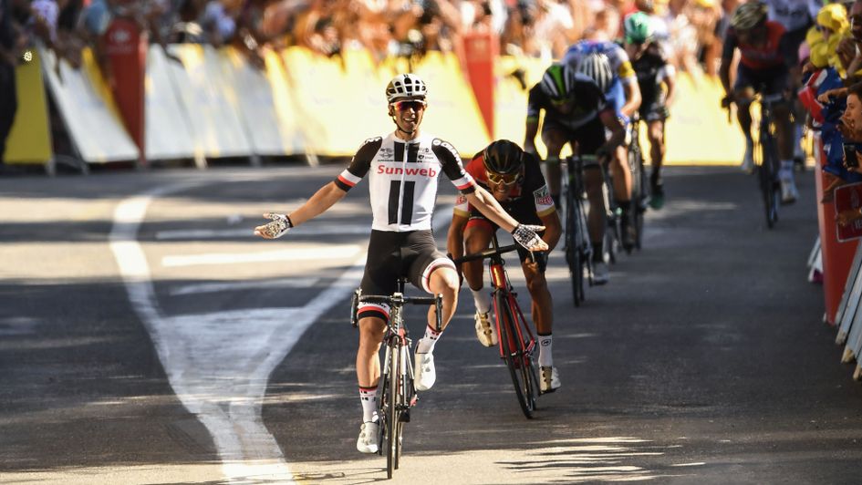 Australia's Michael Matthews celebrates