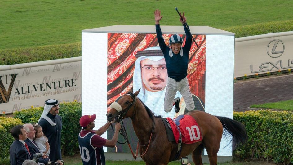 Frankie Dettori - in action in Bahrain