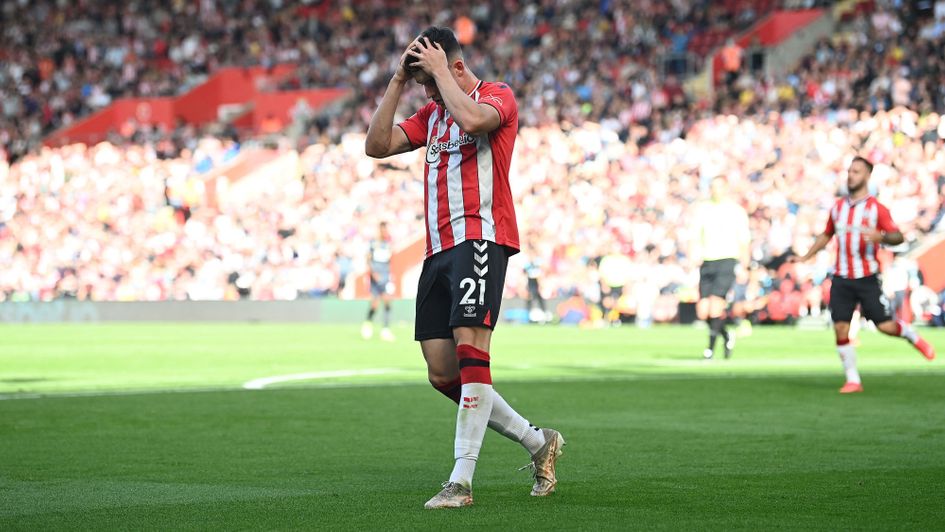 Tino Livramento bemoans his miss against Wolves