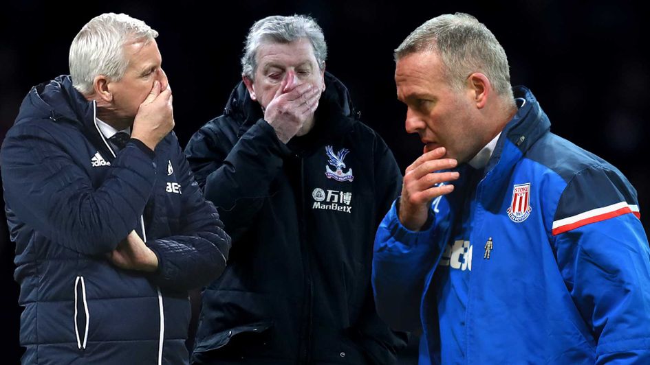 Just three of the managers involved in the relegation battle