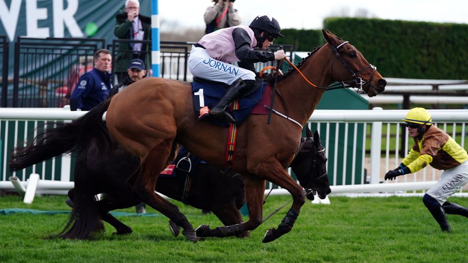 Galopin Des Champs regains his feet as Bob Olinger goes on to win