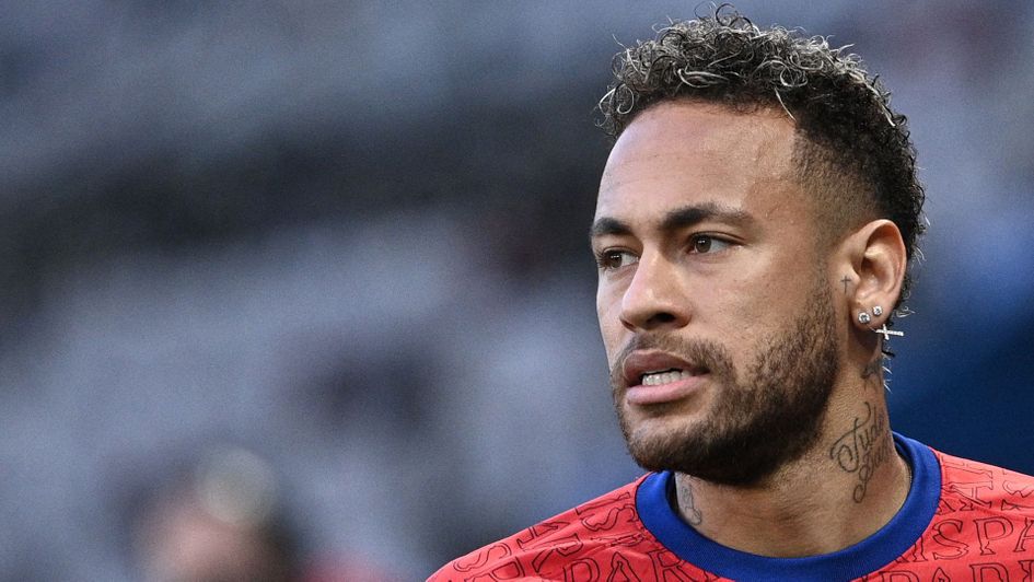 PSG forward Neymar ahead of their game with Manchester City