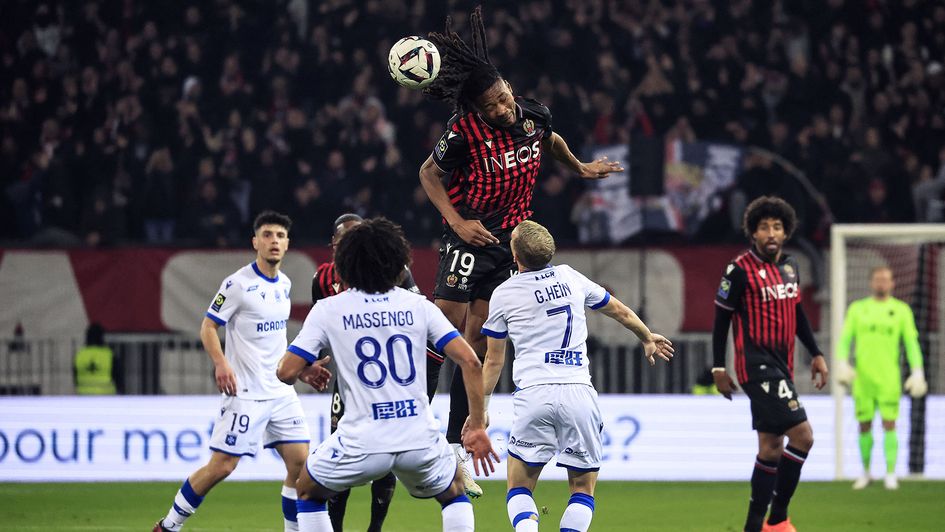 Khephren Thuram in action for Nice