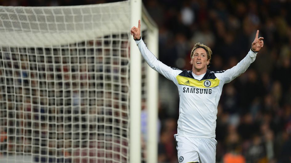 Torres celebrates v Barcelona