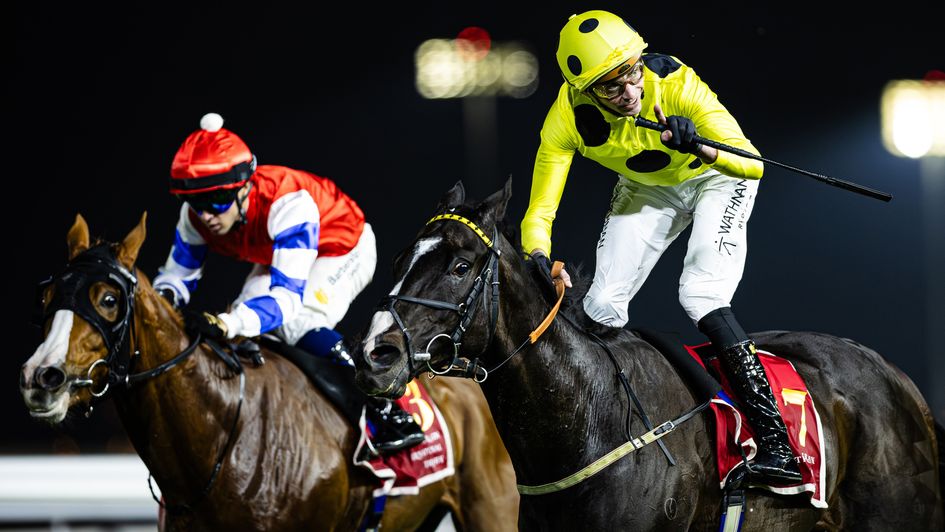 Royal Champion strikes (photo courtesy of Bahrain Turf Club)