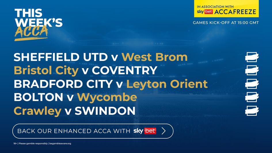 CLICK HERE for our 30/1 acca!