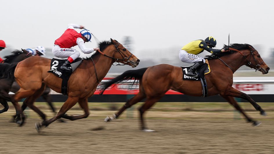 Ryan Moore riding Encore D'Or to victory - much to the delight of the Pick 7 winner