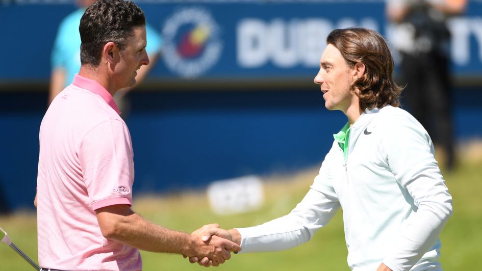 Justin Rose (left) and Tommy Fleetwood