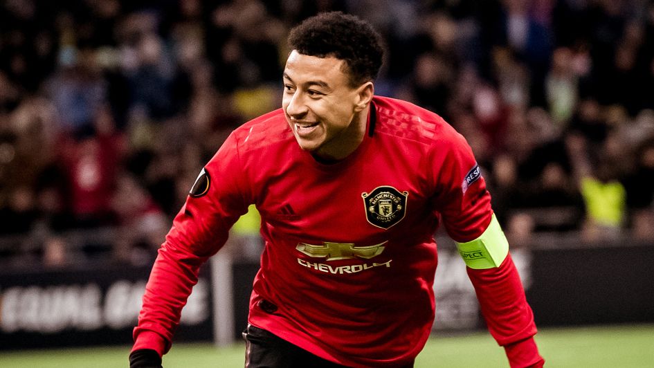 Jesse Lingard: Manchester United midfielder celebrates his goal against Astana in the Europa League