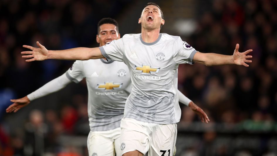 Nemanja Matic celebrates