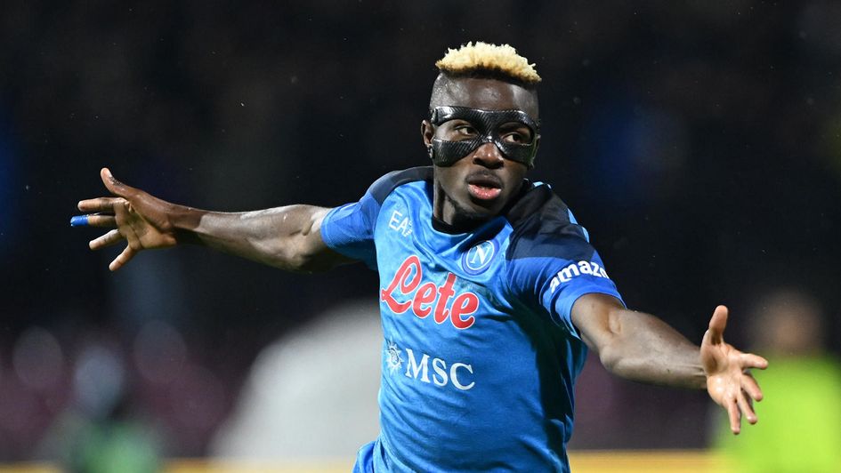Victor Osimhen celebrates
