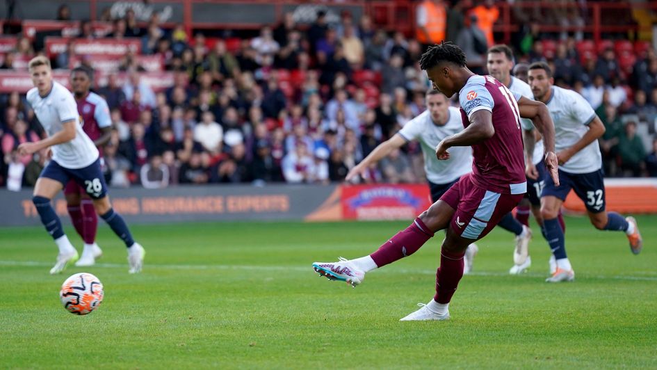 Ollie Watkins fails to convert his penalty against Lazio