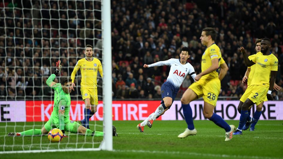 Heung-min Son: The Spurs attacker dispatches against Chelsea