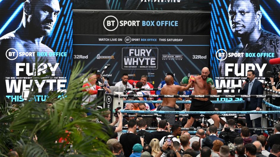 Dillian Whyte was absent from Tuesday's workout