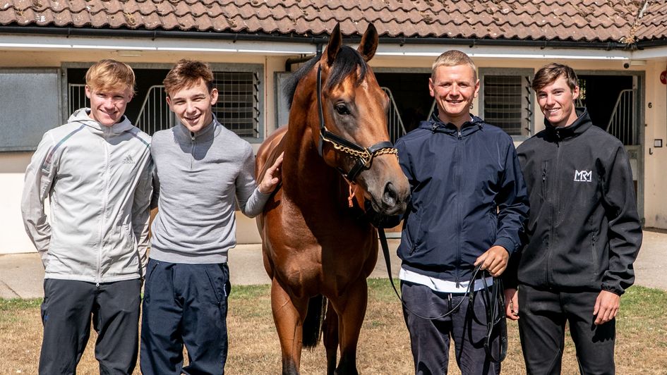 Left to right: Jack Callan, Billy Loughnane, (Bow Echo), George Boughey & Henry Callan - credit: Jason Bax