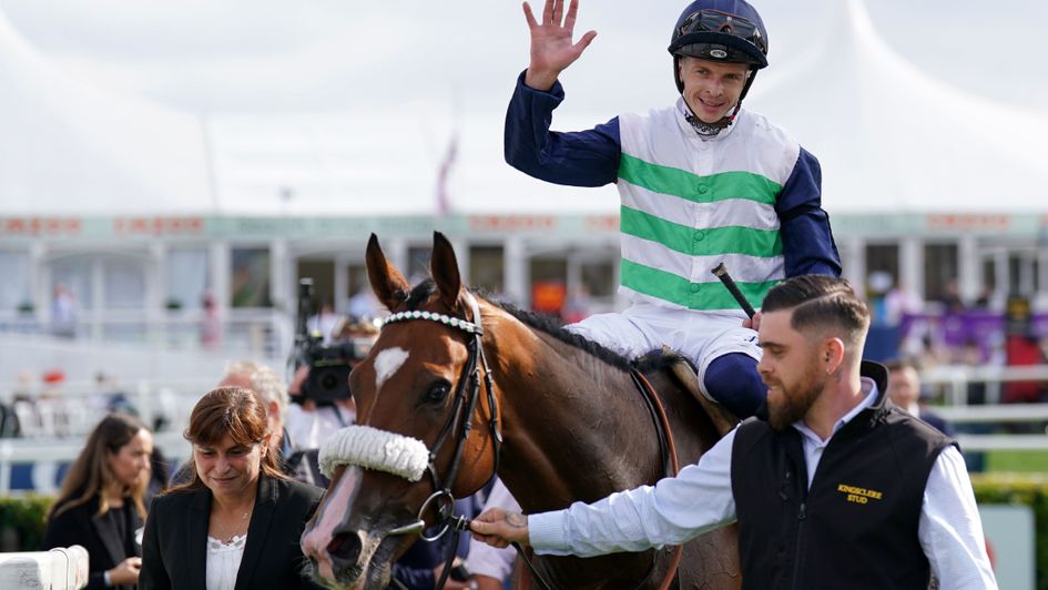 David Probert salutes the crowd on Coltrane