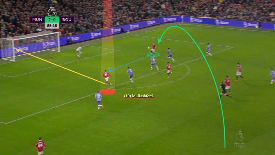 Brilliantly timed run and finish