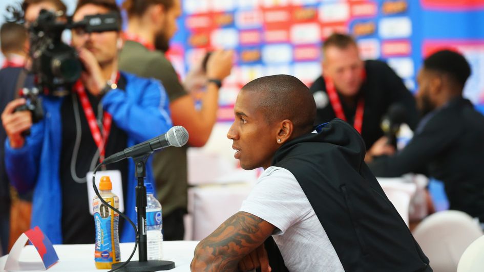 Ashley Young speaks to the media ahead of the World Cup