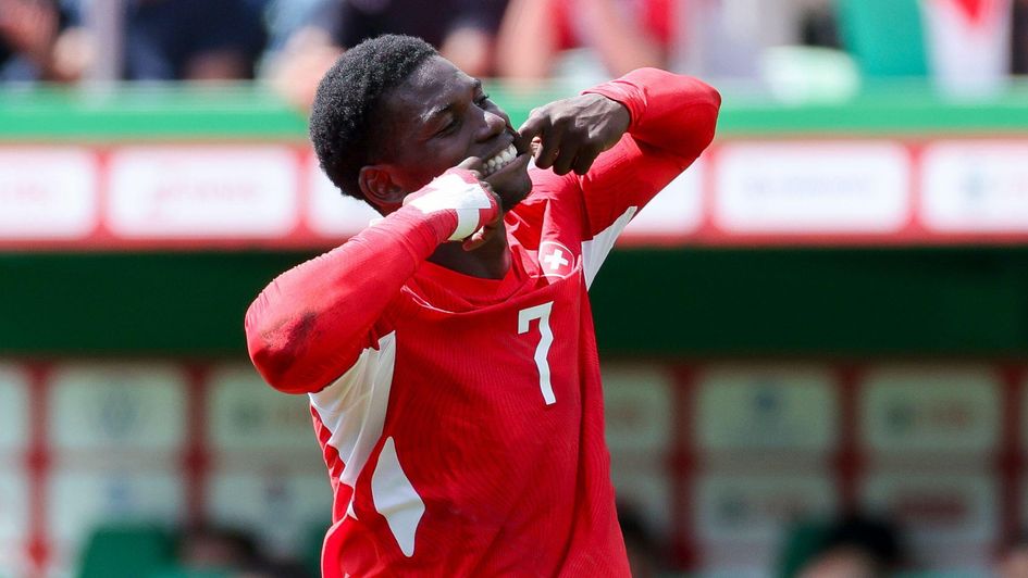 Breel Embolo was all smiles in a recent Switzerland friendly