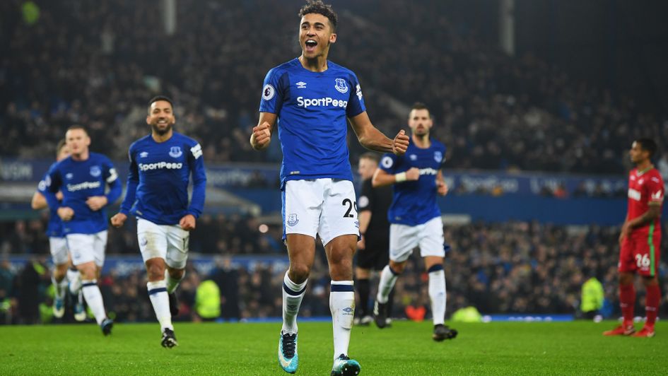 Dominic Calvert-Lewin celebrates