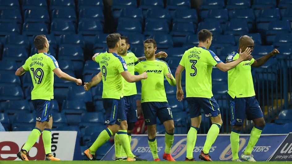 Derby celebrate Sam Winnall's winner