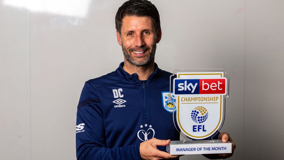 Danny Cowley: Huddersfield manager receives his Manager of the Month award for October 2019