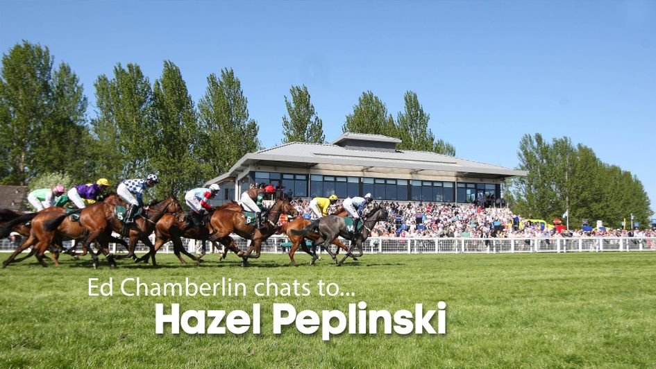 Ed Chamberlin chats to Hazel Peplinski of Perth Racecourse
