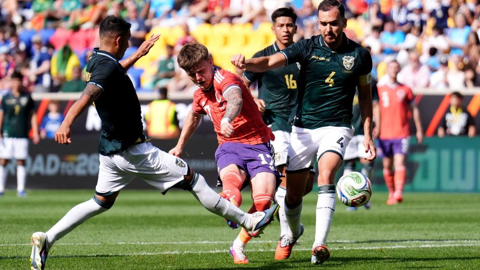 Scotland's Ben Gannon-Doak in action against Bolivia